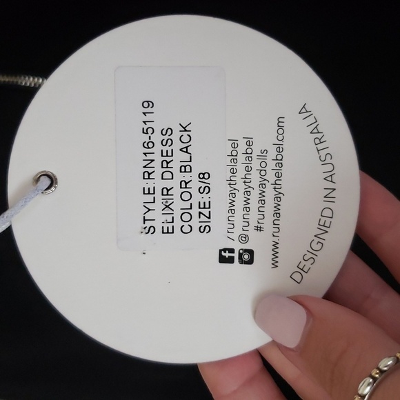 Runaway the label elixir dress in black, little black dress, party, womens small - Picture 7 of 12